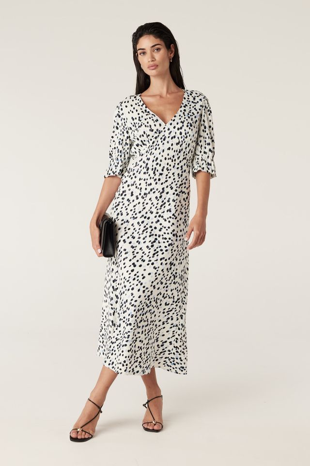 HAZE DRESS | Shadow Spot Print