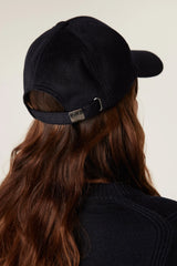 WOOL CASHMERE CAP | Navy
