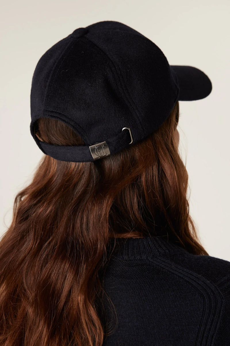 WOOL CASHMERE CAP | Navy
