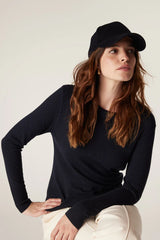 WOOL CASHMERE CAP | Navy