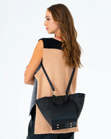 CARNEGIE TOTE in Black Weave by Elms and King