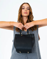 CARNEGIE TOTE in Black Weave by Elms and King