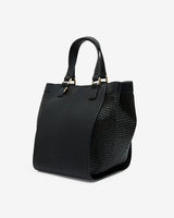 CARNEGIE TOTE in Black Weave by Elms and King