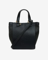 CARNEGIE TOTE in Black Weave by Elms and King