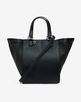 CARNEGIE TOTE in Black Weave by Elms and King