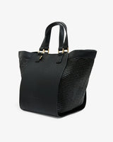 CARNEGIE TOTE in Black Weave by Elms and King