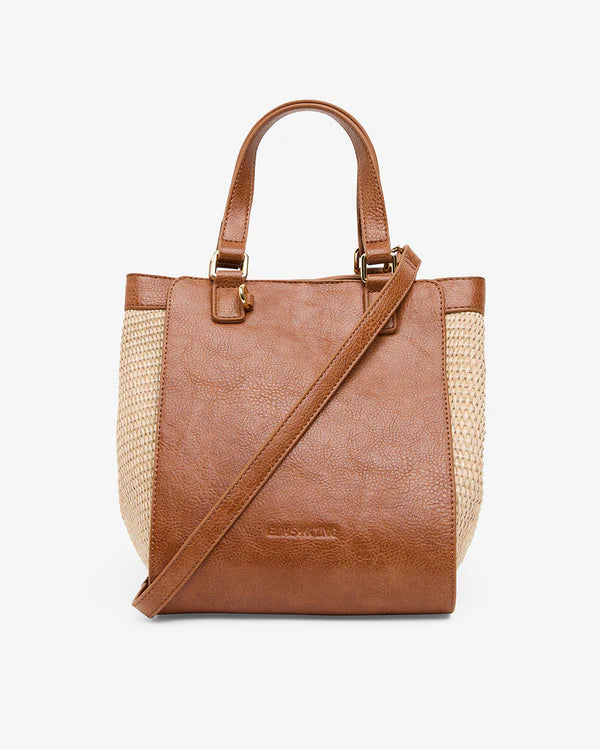 CARNEGIE TOTE in Tan Weave by Elms and King