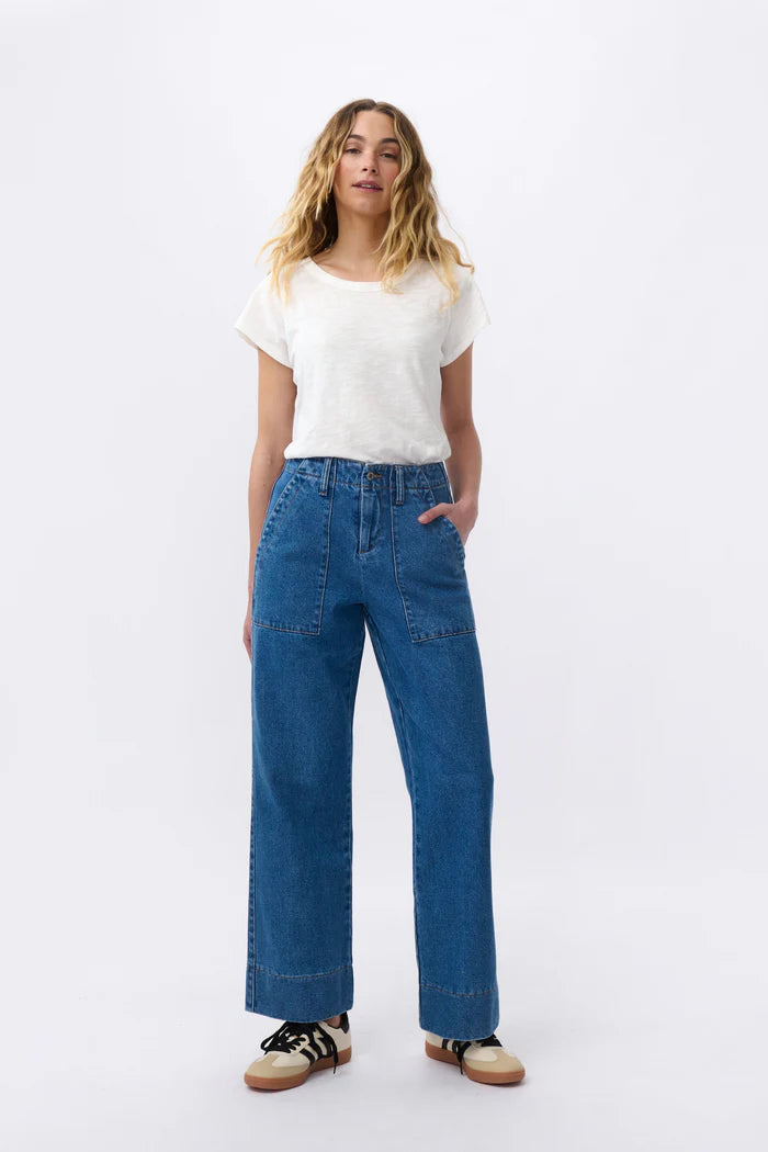 CELESTE PANT in 90s Blue from Kireina