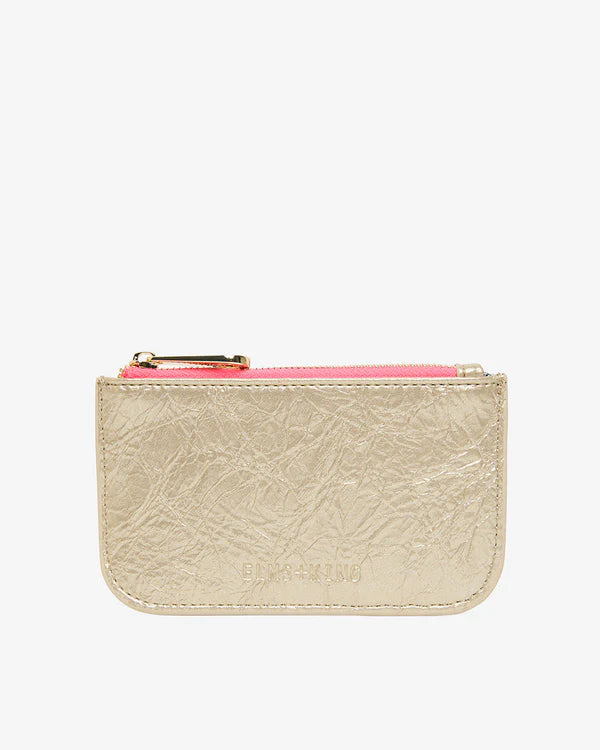 CENTRO WALLET in Light Gold Crinkle by Elms and King