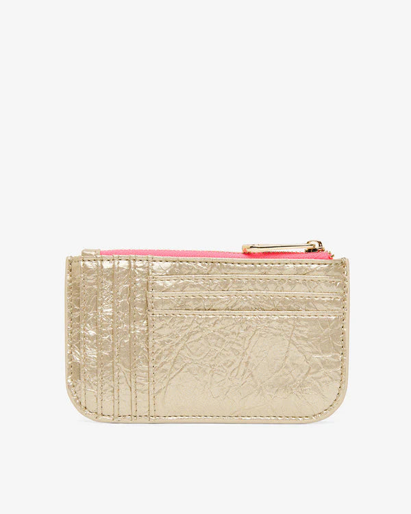CENTRO WALLET in Light Gold Crinkle by Elms and King