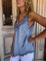 SOLANGE CAMISOLE | Washed Blue