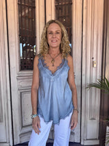 SOLANGE CAMISOLE | Washed Blue