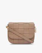 CLARA WEAVE CROSSBODY BAG in Fawn by ARLINGTON MILNE