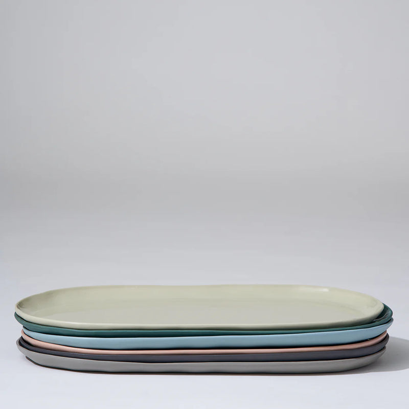 CLOUD OVAL PLATE LARGE | Icy Pink