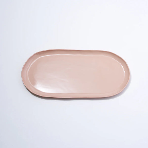 CLOUD OVAL PLATE LARGE | Icy Pink