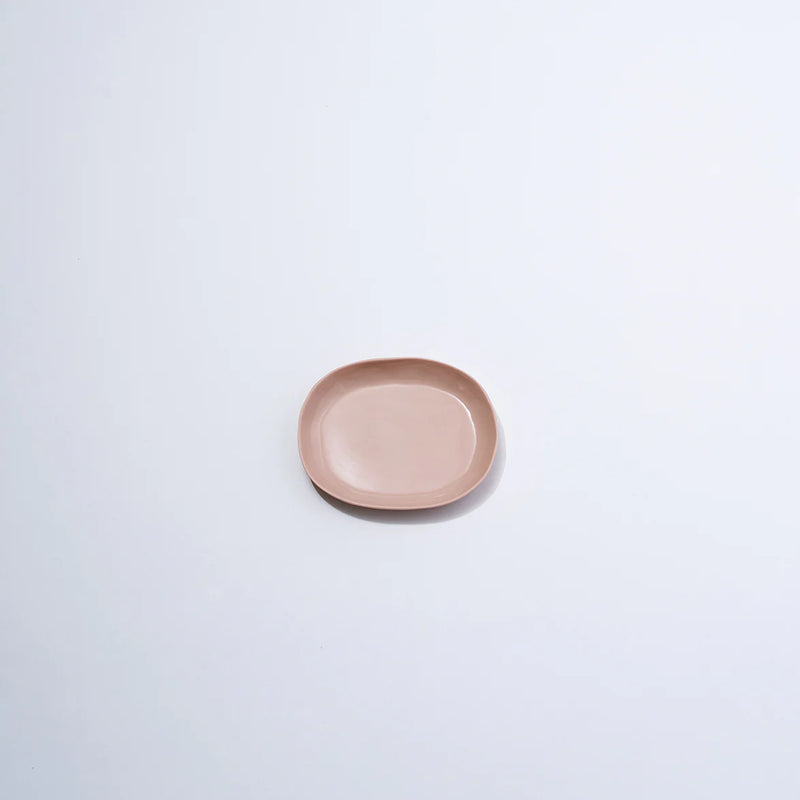 Cloud Oval Plate Small in Icy Pink