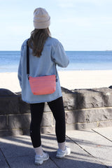 Base Supply Co Cloud Stash Base Crossbody Bag in Sorbet Pink