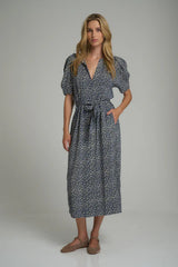 COVEN DRESS in Hampstead Floral Navy + Ivory, by Lilya