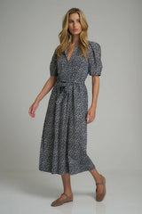 COVEN DRESS in Hampstead Floral Navy + Ivory, by Lilya