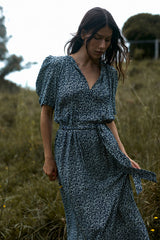COVEN DRESS in Hampstead Floral Navy + Ivory, by Lilya