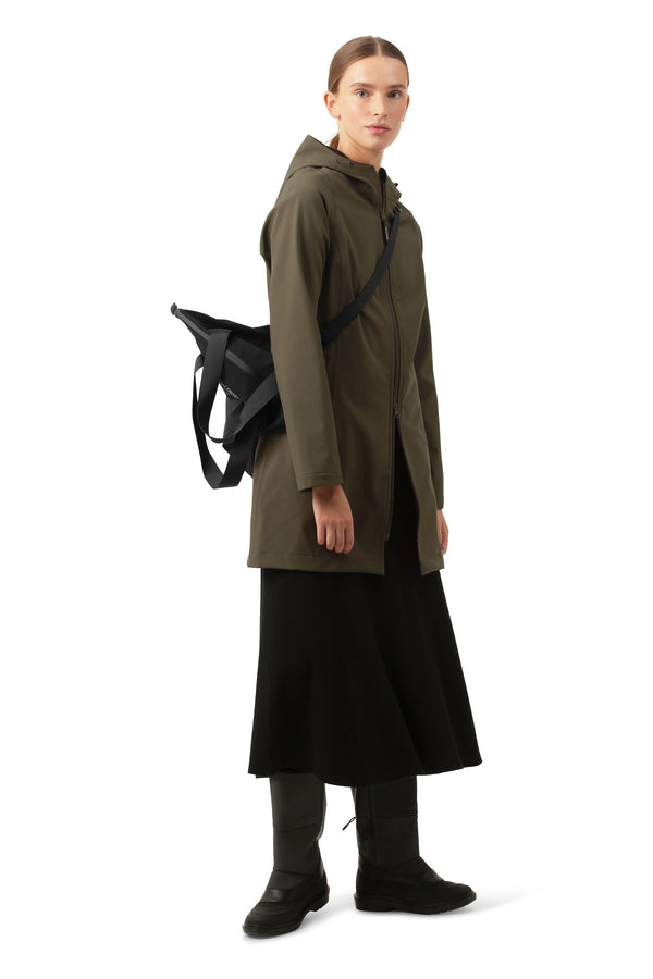 DAYBREAK01 RAINCOAT in Army by ILSE JACOBSEN