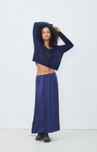 DUMY JUMPER DUM18A in Navy Melange by American Vintage