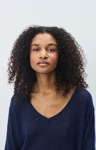 DUMY JUMPER DUM18A in Navy Melange by American Vintage