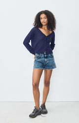 DUMY CARDIGAN DUM19A | Navy Melange