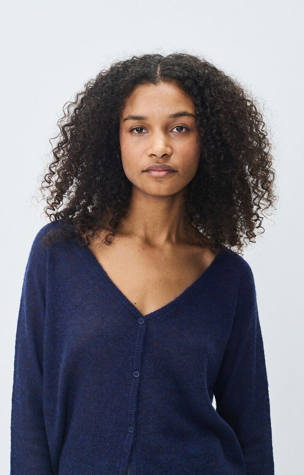 DUMY CARDIGAN DUM19A | Navy Melange