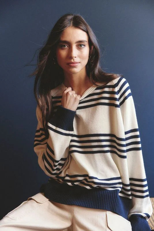 Alessandra CASCADE SWEATER in Ivory