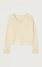 EAST V NECK JUMPER EAST18H in Mother of Pearl by American Vintage