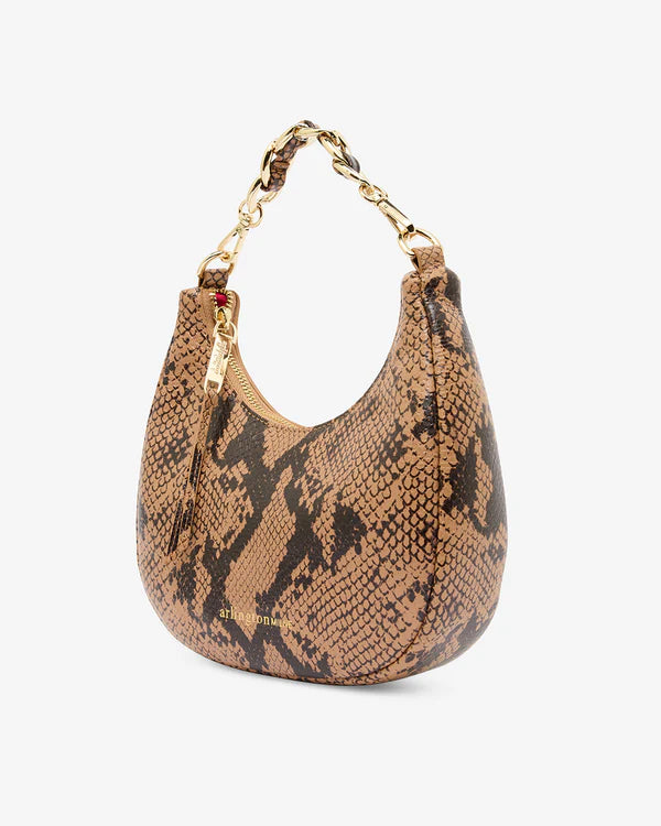 ESTELLA BAG in Caramel Python by ARLINGTON MILNE