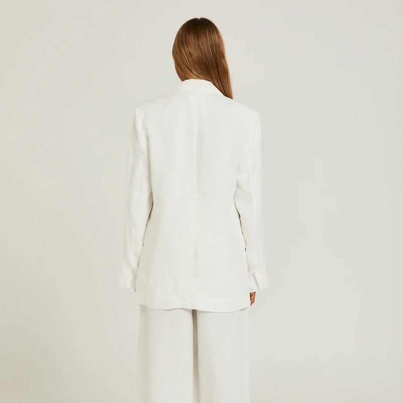 ELLE BLAZER in White by Pippa Ridley