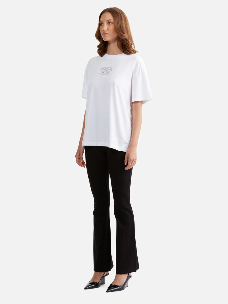 LUNA OVERSIZED TEE RACER in Bright White by Ena Pelly