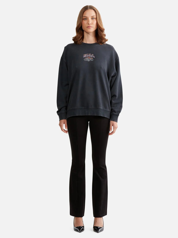 LILLY OVERSIZED SWEAT RACER in Vintage Black by Ena Pelly