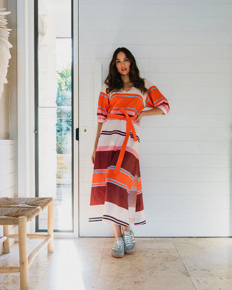 GENEVA MAXI DRESS | Wide Stripe