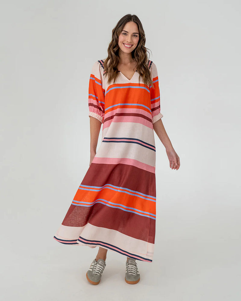 GENEVA MAXI DRESS | Wide Stripe