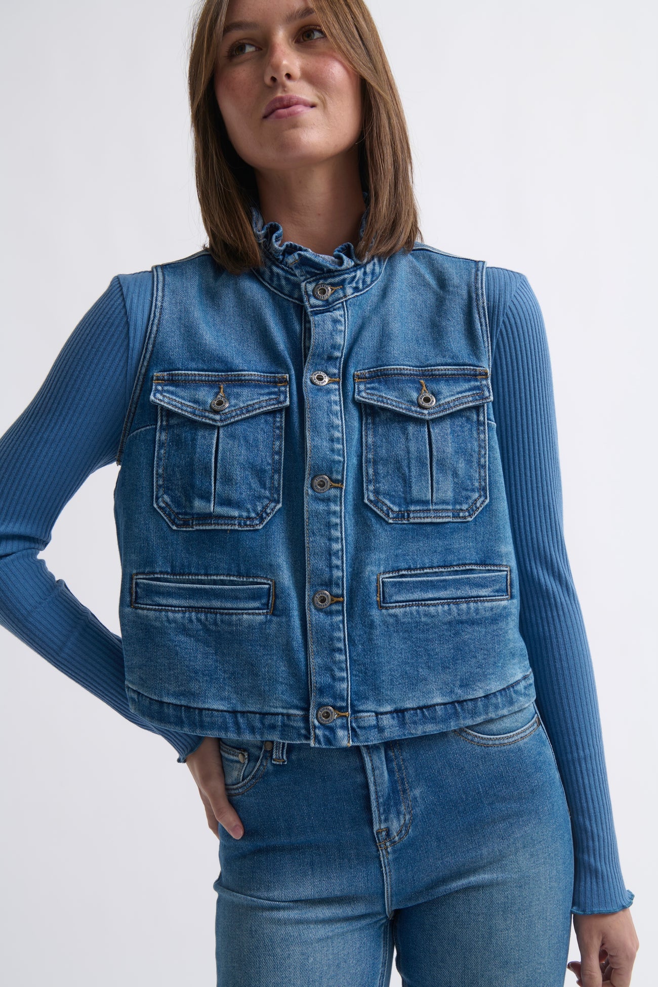 ERICA VEST in Dakota Wash by Kireina