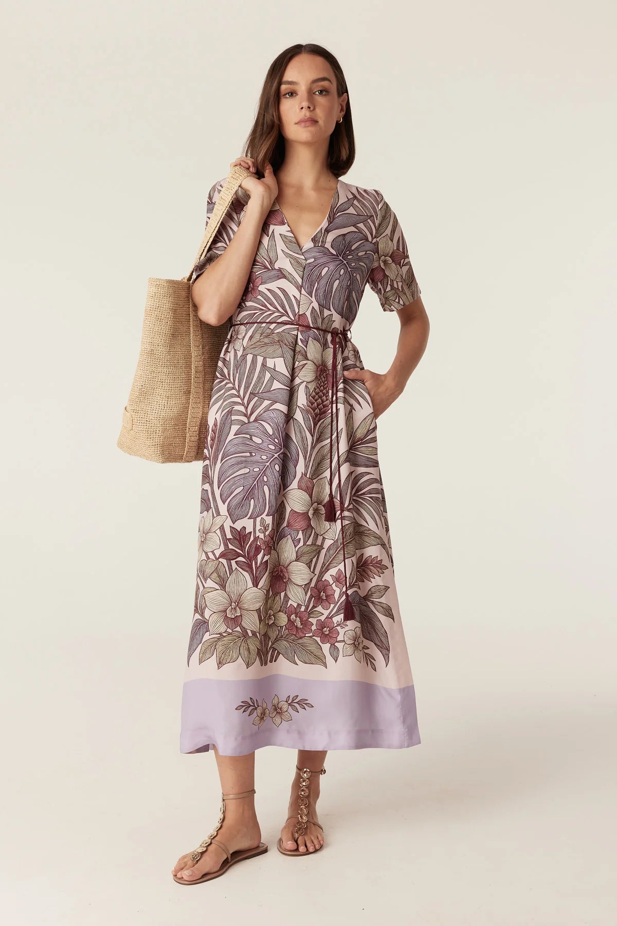 ERIKA KAFTAN DRESS in Paradise Print by Cable Melbourne