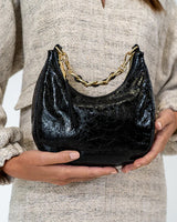 ESTELLA BAG in Black Crinkle by ARLINGTON MILNE
