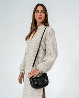 ESTELLA BAG in Black Crinkle by ARLINGTON MILNE