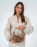 ESTELLA BAG in Caramel Python by ARLINGTON MILNE