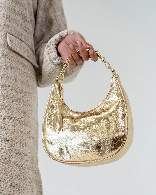 ESTELLA BAG in Gold Crinkle by ARLINGTON MILNE,