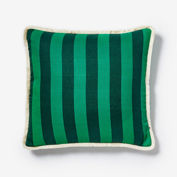 BOLD STRIPE EMERALD CUSHION 60CM from Bonnie and Neil