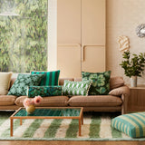 BOLD STRIPE EMERALD CUSHION 60CM from Bonnie and Neil