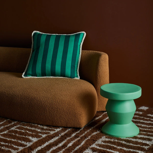 BOLD STRIPE EMERALD CUSHION 60CM from Bonnie and Neil