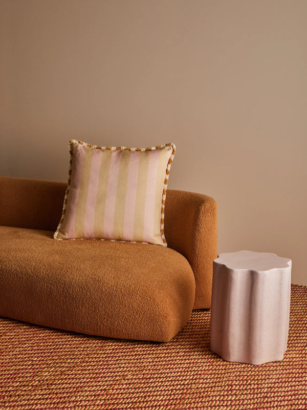 BOLD STRIPE BUFF CUSHION - 60cm from Bonnie and Neil