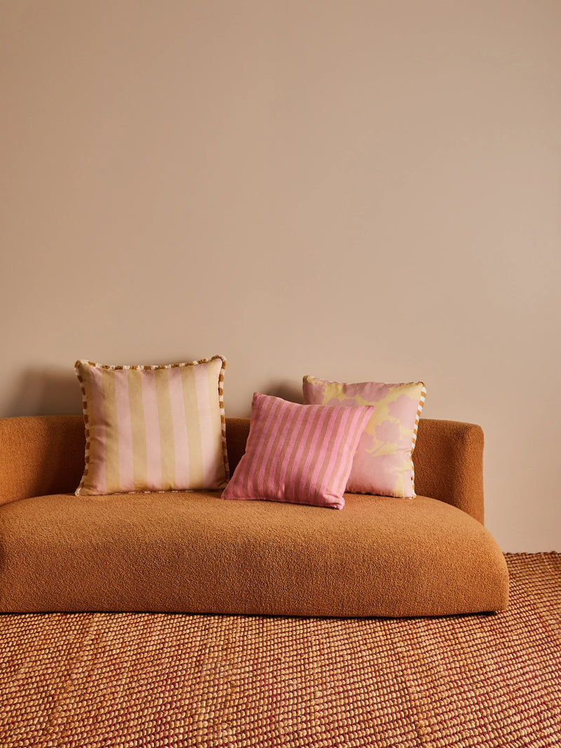 BOLD STRIPE BUFF CUSHION - 60cm from Bonnie and Neil