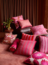 DAHLIA PINK PINK LINEN CUSHION - 60cm from Bonnie and Neil