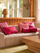 DAHLIA PINK PINK LINEN CUSHION - 60cm from Bonnie and Neil